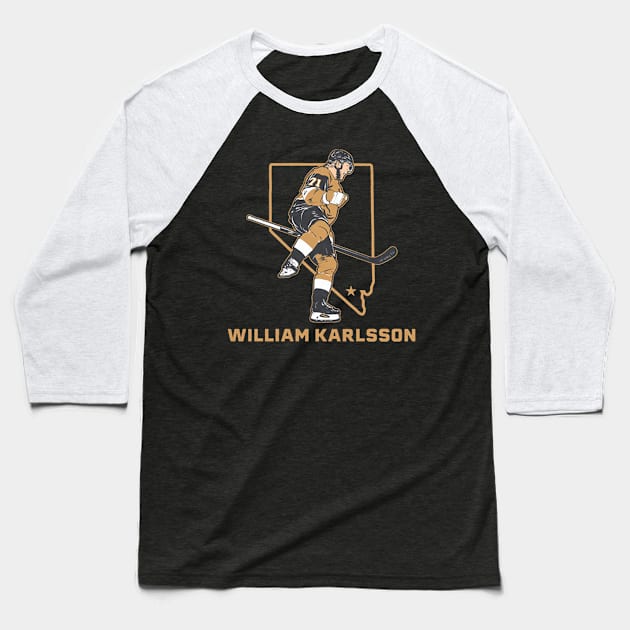 William Karlsson State Star Baseball T-Shirt by stevenmsparks